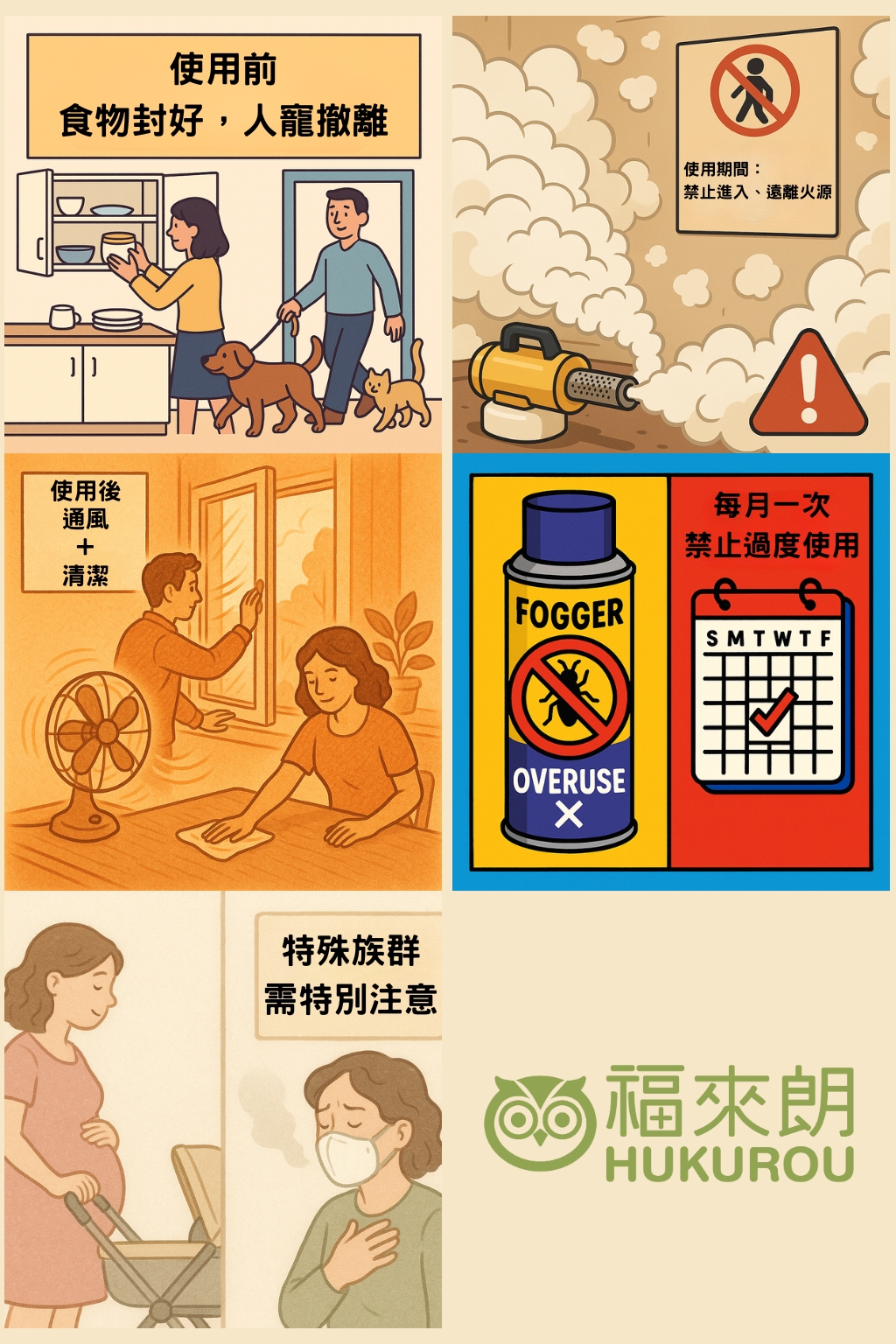 水煙式除蟲劑注意事項