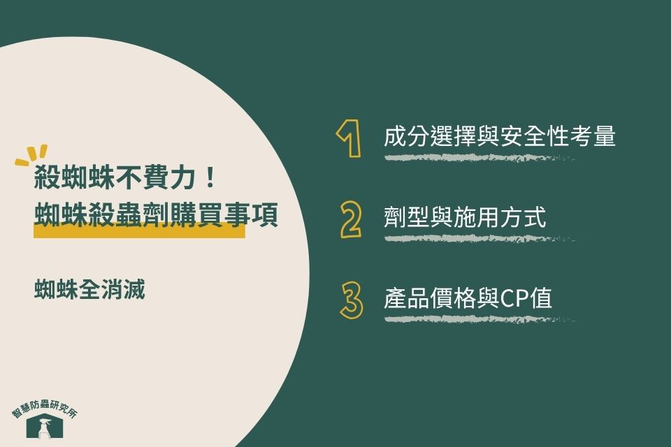 蜘蛛殺蟲劑購買事項