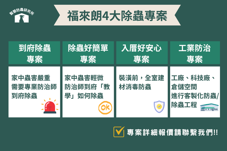 福來朗專門除蟲/消毒項目