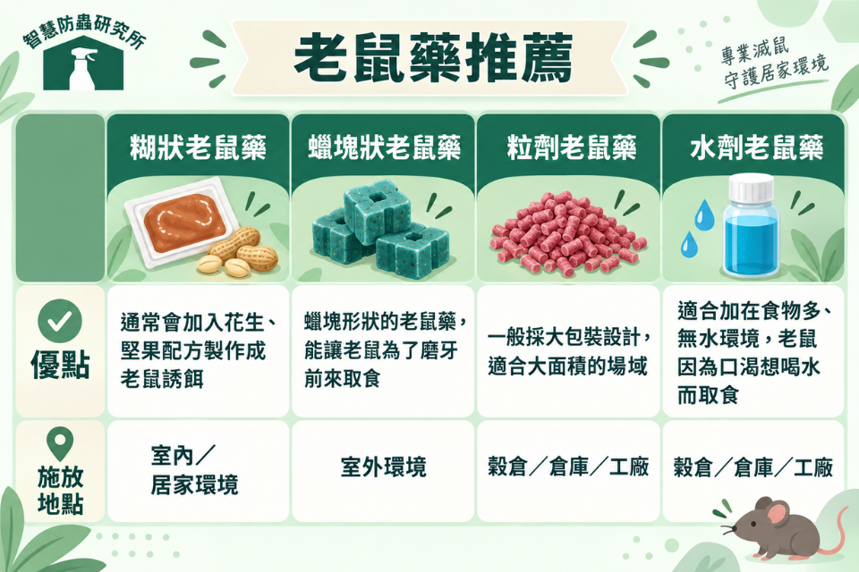 最有效的老鼠藥推薦哪款?4劑型一次比較